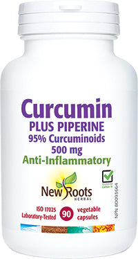 New Roots Curcumin Plus Piperine 90 Veg. Capsules