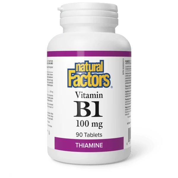 Natural Factors B1 100mg 90 Tablets