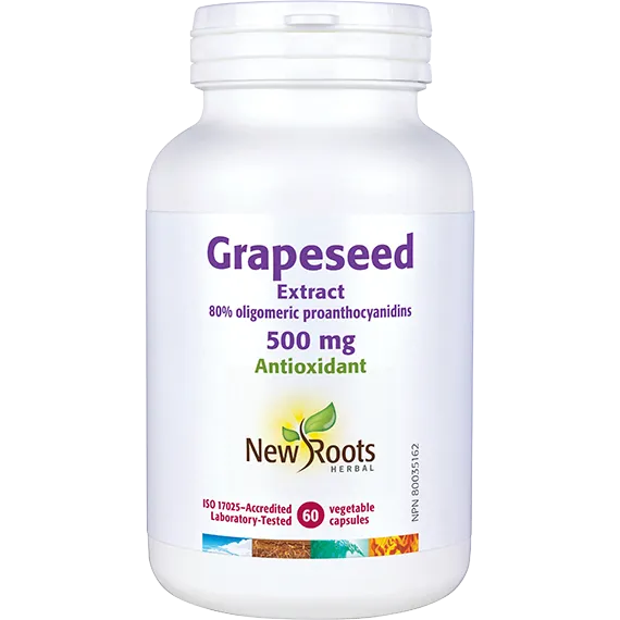 New Roots Grapeseed Extract 500 mg 60 Veg. Capsules