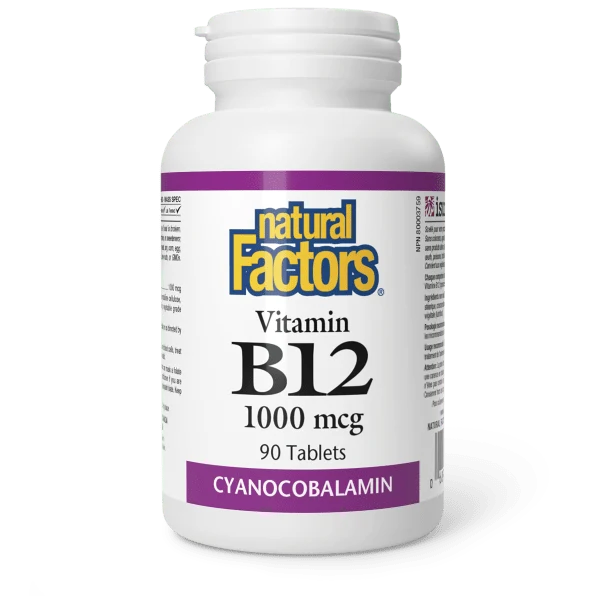 Natural Factors Vitamin B12 1000mcg 90 Tablets