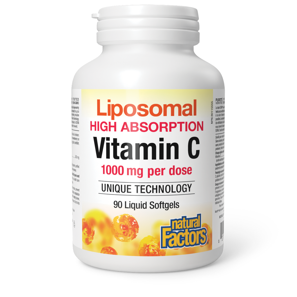 Natural Factors Liposomal Vitamin C 90 Liquid Softgels