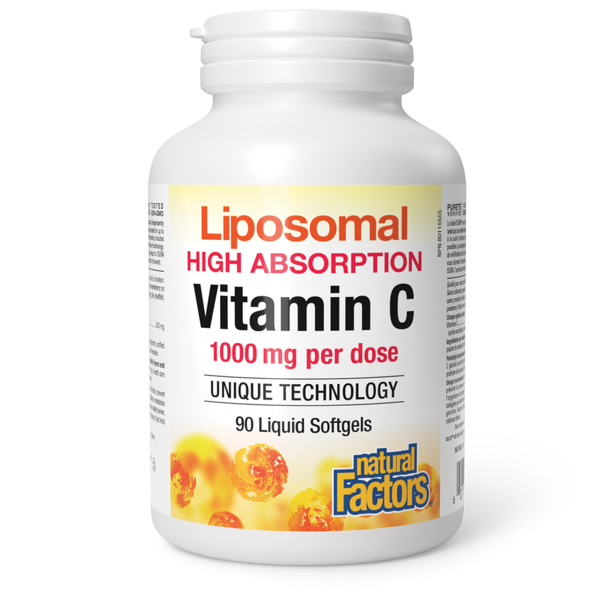 Natural Factors Liposomal Vitamin C 90 Liquid Softgels