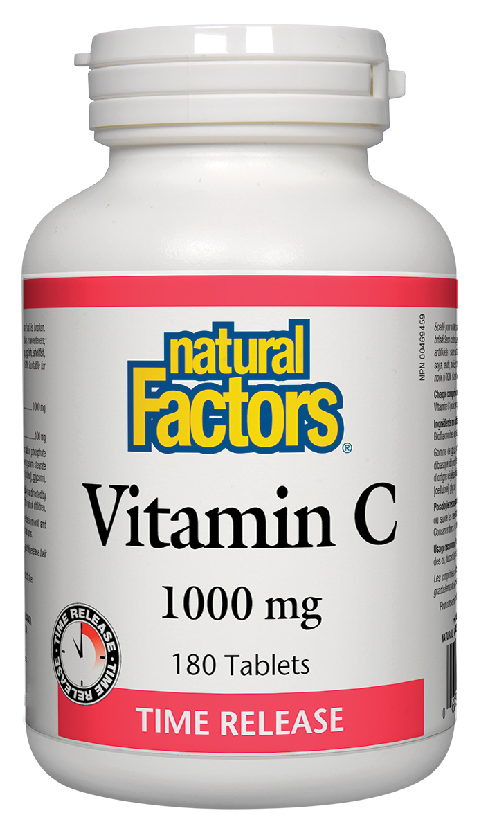 Natural Factors Vitamin C Time Release 1000mg 180 Tablets