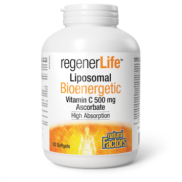 Natural Factors RegenerLife Liposomal Bioenergetic Vitamin C 120 Softgels