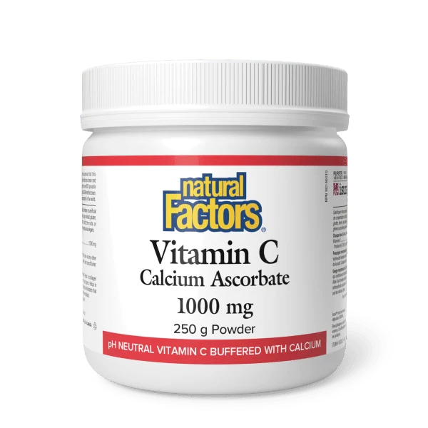 Natural Factors Vitamin C Calcium Ascorbate 1000mg 250g Powder