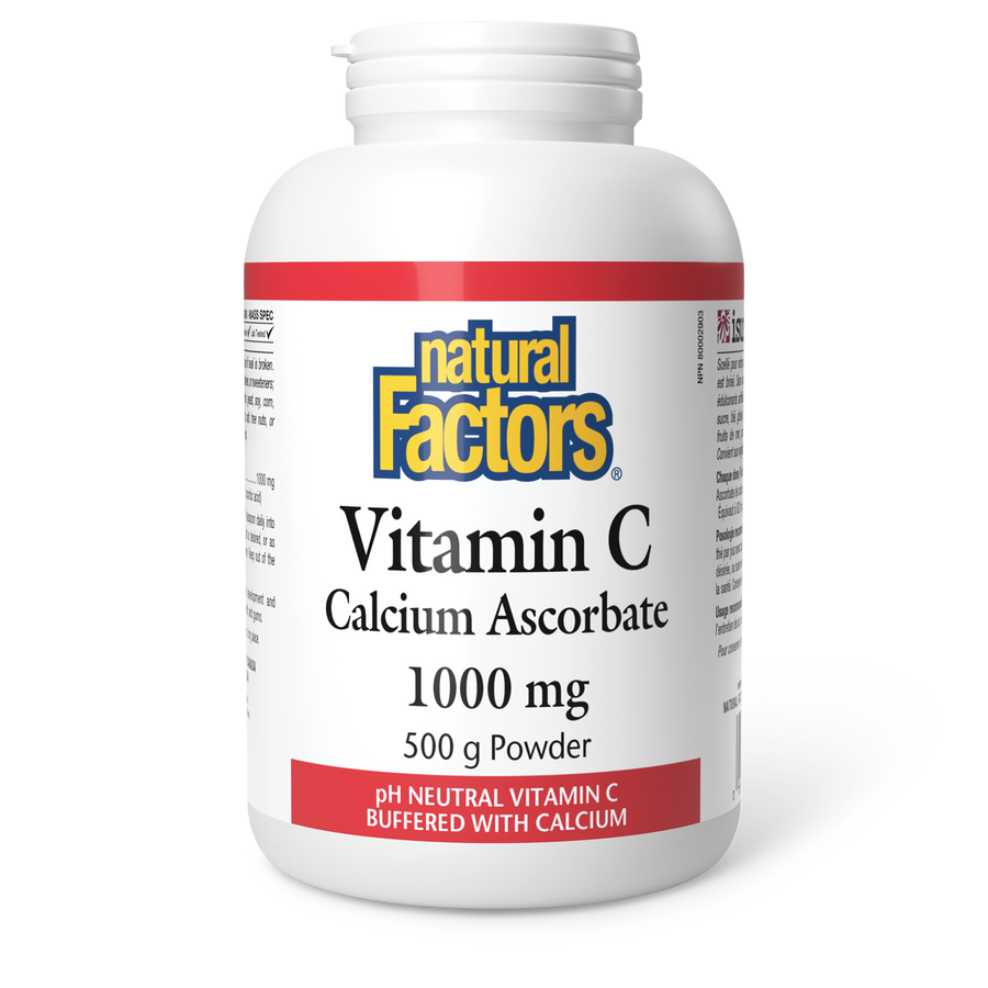Natural Factors Vitamin C Calcium Ascorbate 1000mg 500g Powder