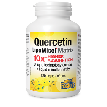 Natural Factors Quercetin 250 mg 120 Softgels