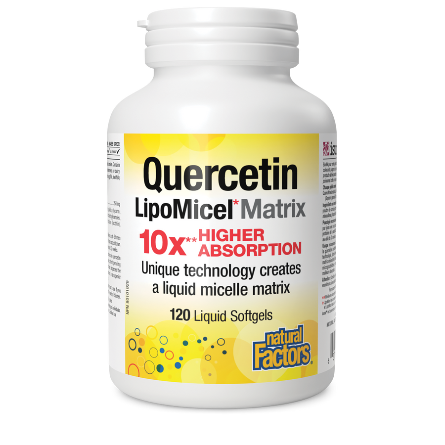 Natural Factors Quercetin 250 mg 120 Softgels