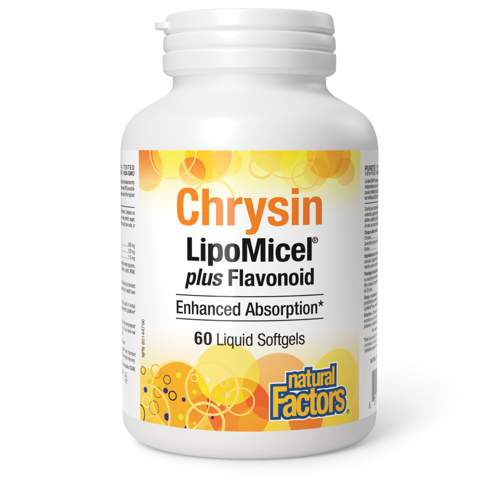 Natural Factors Chrysin LipoMicel 60sgels