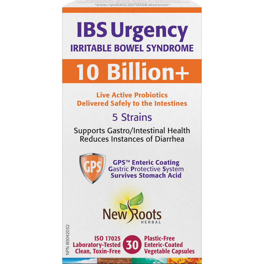 New Roots IBS Urgency 10B+ 30 Veg. Capsules