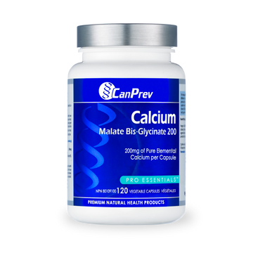 CanPrev Calcium Malate Bis·Glycinate 200mg 120 Veg. Capsules