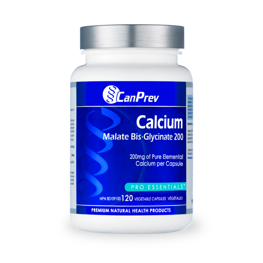 CanPrev Calcium Malate Bis·Glycinate 200mg 120 Veg. Capsules