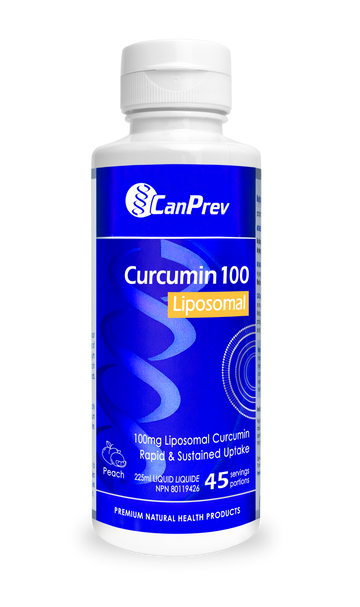 CanPrev Curcumin Liposomal 100mg Peach Flavour 225ml Liquid