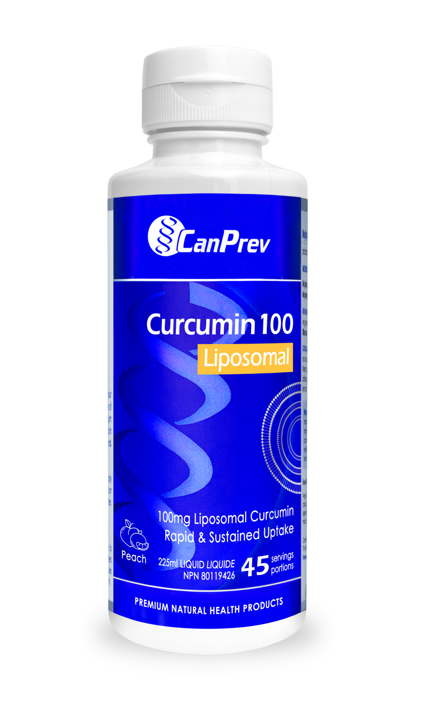 CanPrev Curcumin Liposomal 100mg Peach Flavour 225ml Liquid