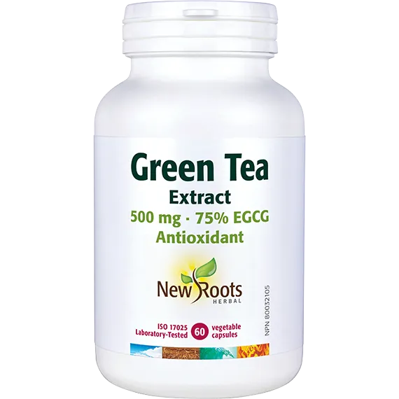 New Roots Green Tea Extract 500 mg 60 Veg. Capsules