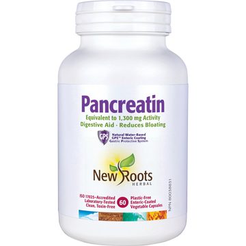 New Roots Pancreatin 260 Veg. Capsules