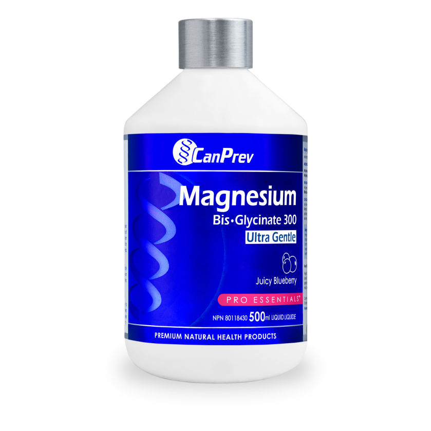 CanPrev Magnesium BisGlycinate 300 Juicy Blueberry 500ml Liquid