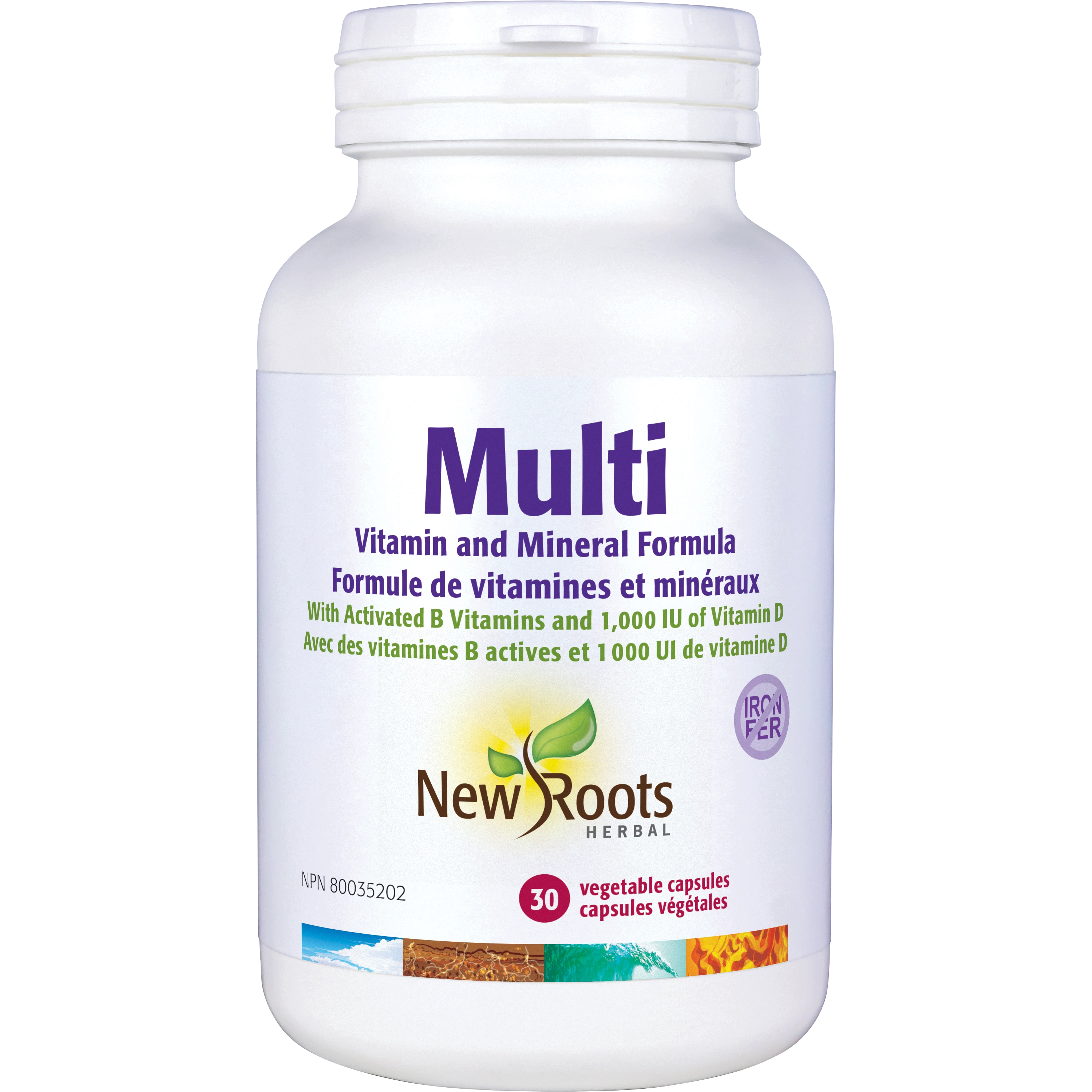 Focus Roots Supplement New Roots Multi 120 Capsules | Complete Multivitamin – Natural Focus