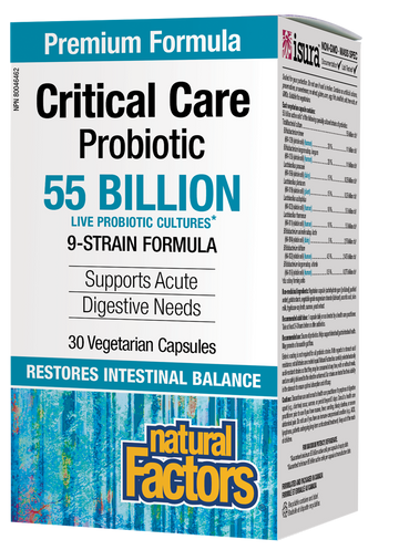 Natural Factors Critical Care Probiotic 55 Billion 30 Veg. Capsules