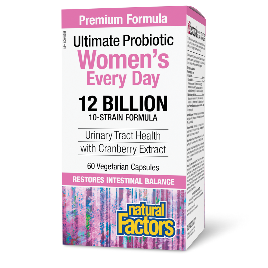 Natural Factors Women's Every Day Probiotic 12B 60 Veg. Caps