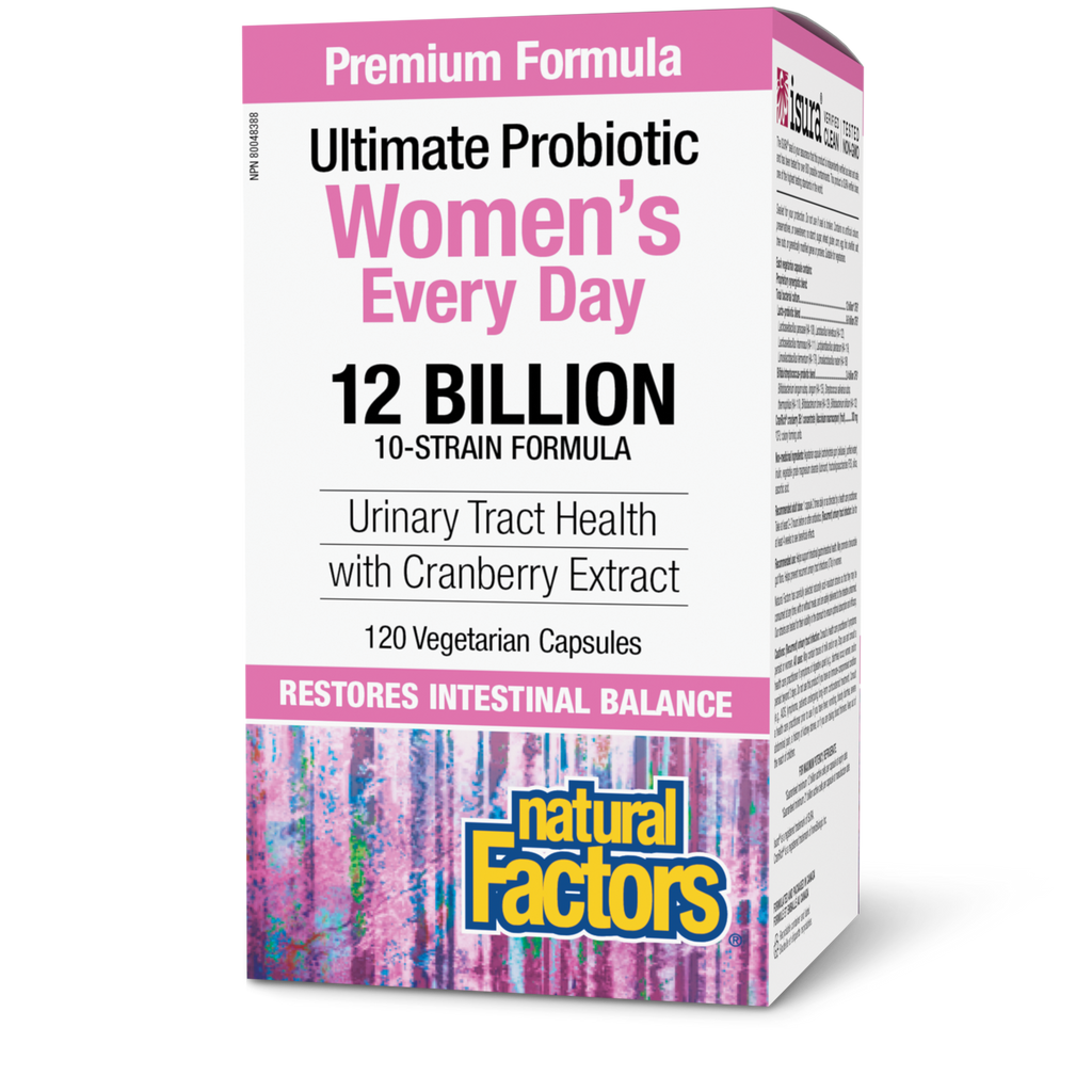 Natural Factors Women's Every Day Probiotic 12B 120 Veg. Caps