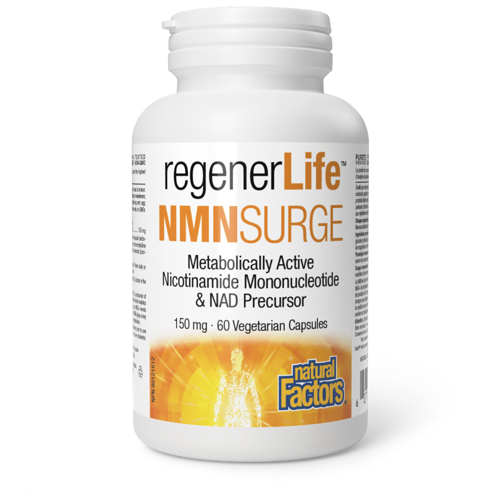 Natural Factors RegenerLife NMNSurge 150mg 60 Veg. Capsules