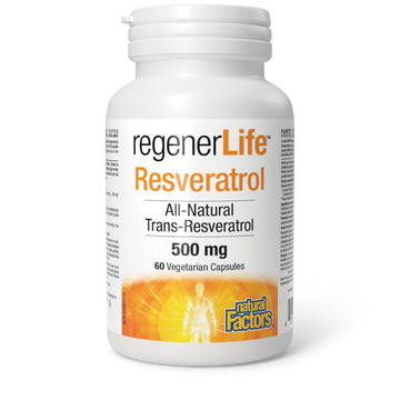 Natural Factors RegenerLife Resveratrol 60 Veg. Capsules