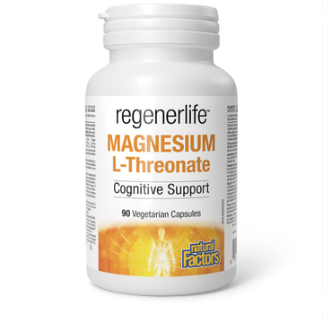 Natural Factors Regenerlife Magnesium L-Threonate 90 Veg. Capsules