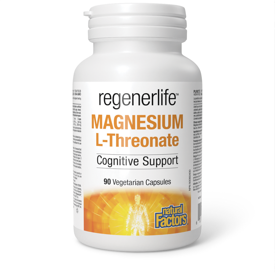 Natural Factors Regenerlife Magnesium L-Threonate 90 Veg. Capsules