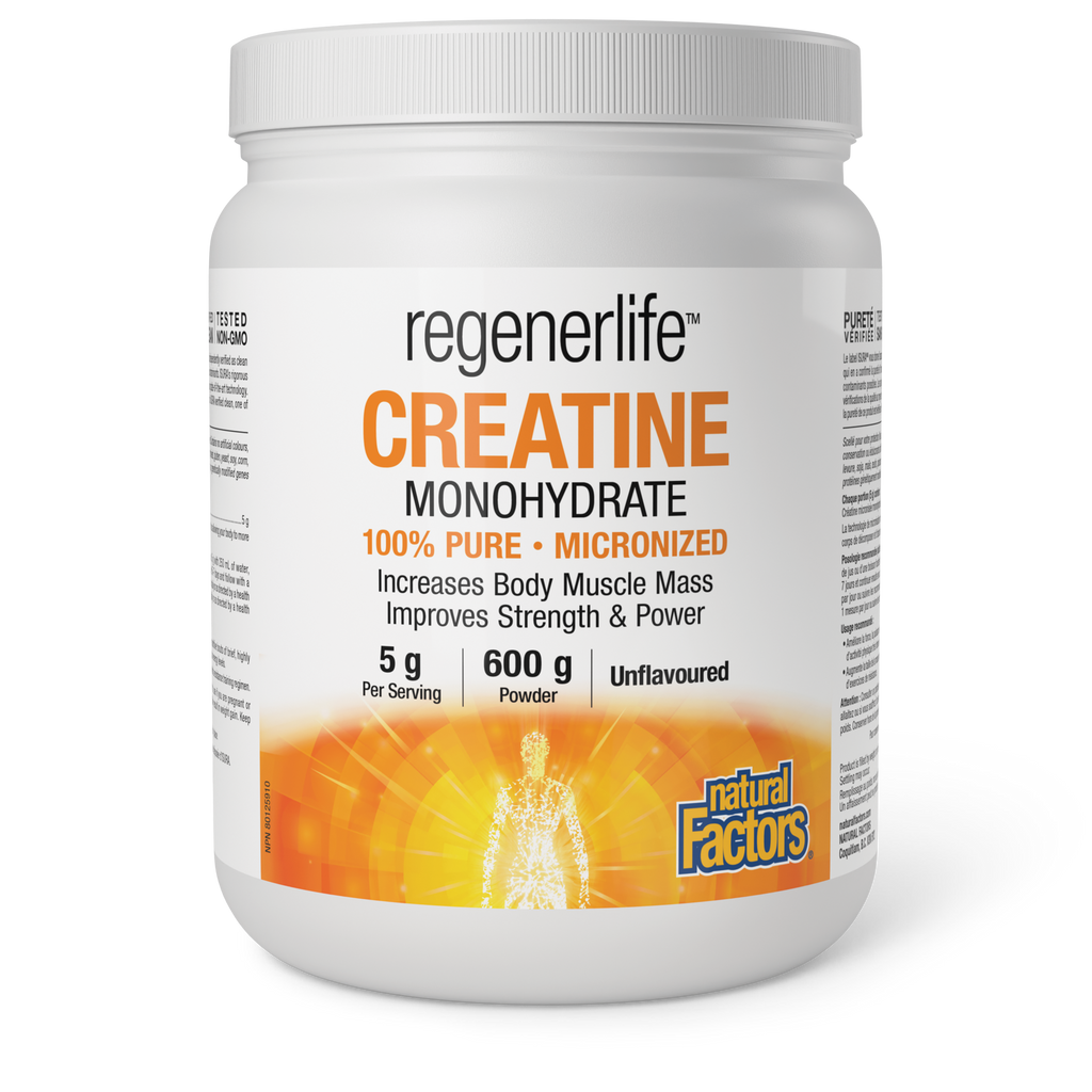 Natural Factors Regenerlife Creatine 600g Powder Unflavoured