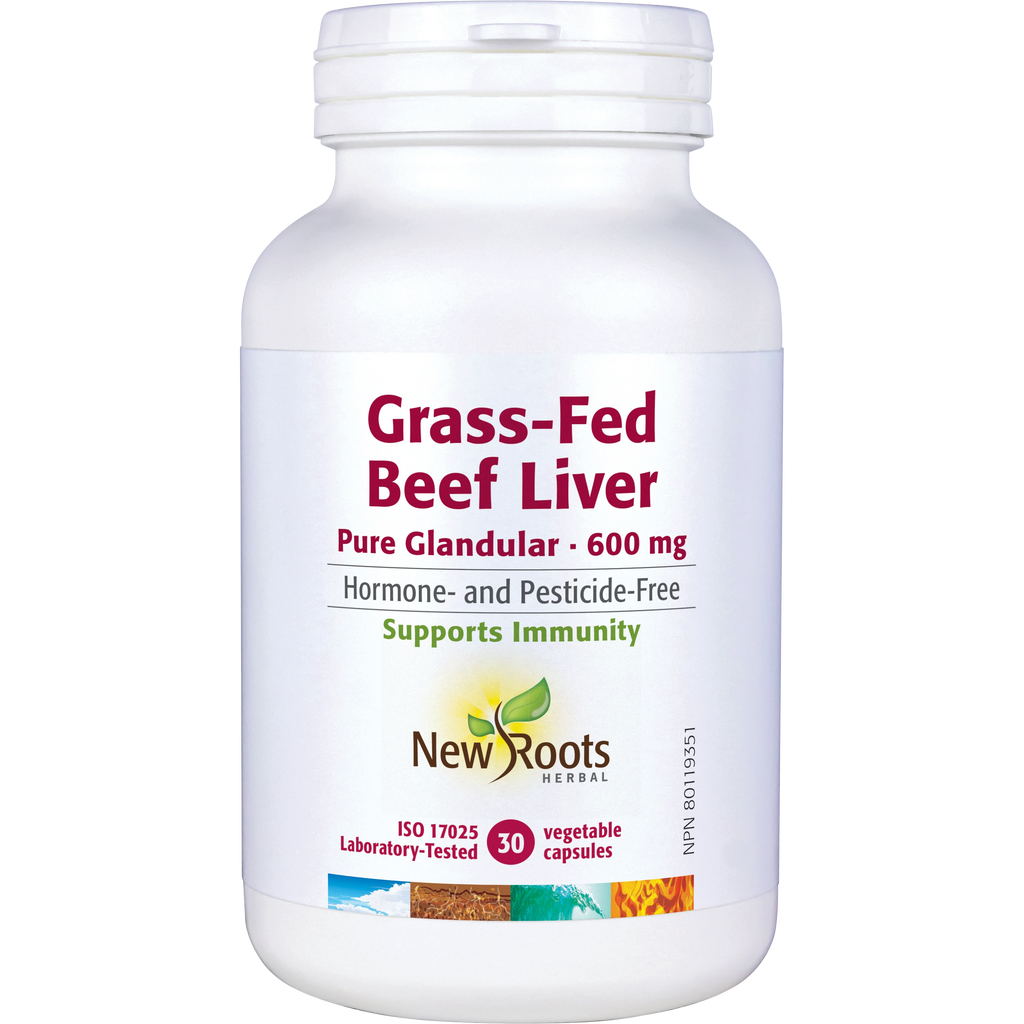 New Roots Grass-Fed Beef Liver 30 Veg. Caps