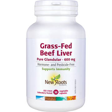 New Roots Grass-Fed Beef Liver 30 Veg. Caps
