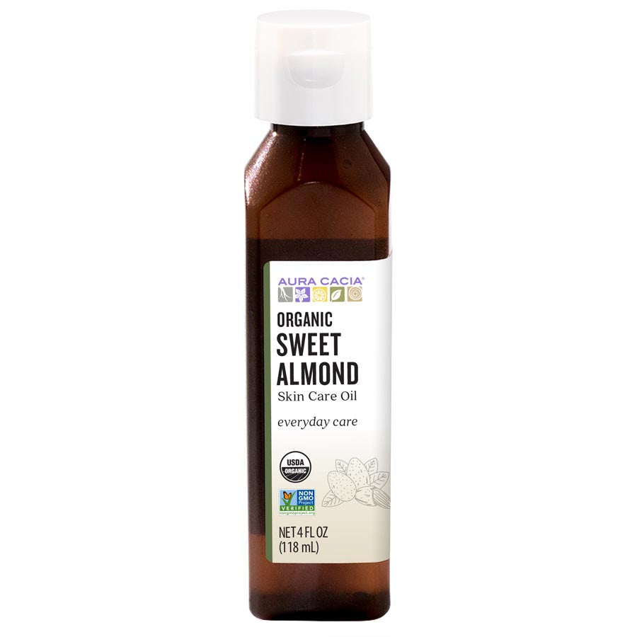 Aura Cacia Organic Sweet Almond Skin Care Oil 118ml