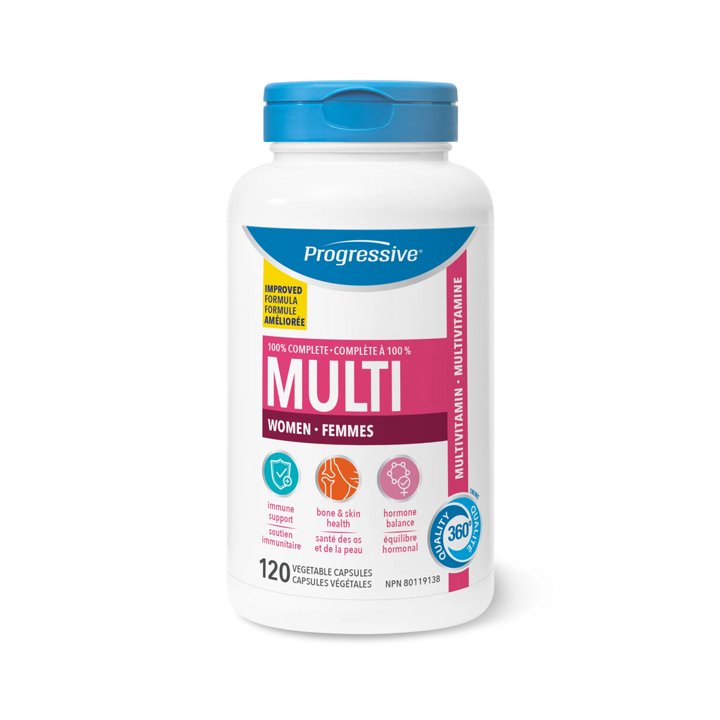 Progressive MultiVitamins for Adult Women 120 Veg. Capsules
