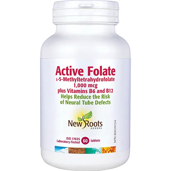 New Roots Active Folate 60 tablets