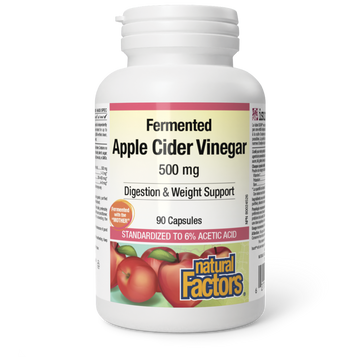 Natural Factors Apple Cider Vinegar 500 mg 90 Capsules