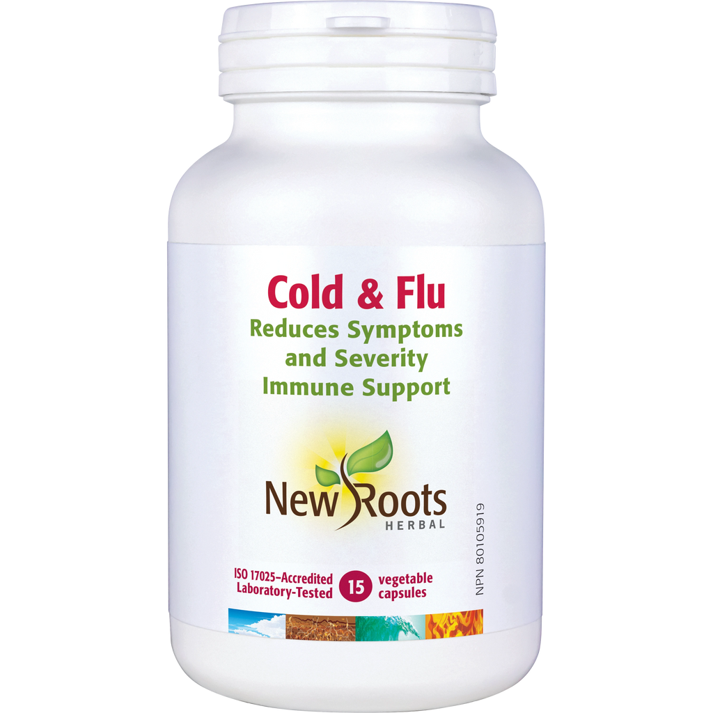 New Roots Cold & Flu 15 Veg. Capsules