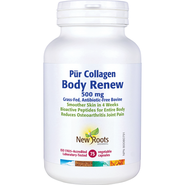 New Roots Pur Collagen Body Renew 75 Veg. Capsules