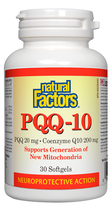 Natural Factors PQQ-10 | 30 Softgels