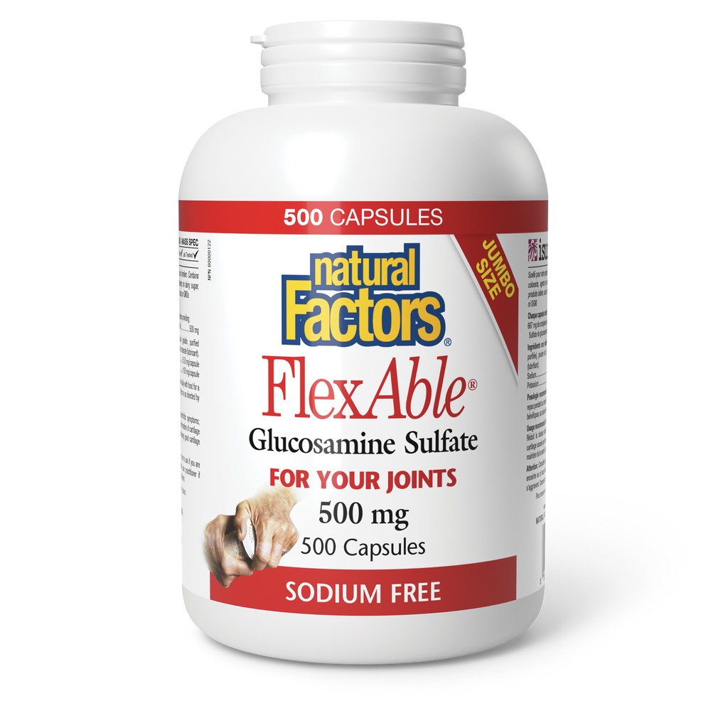 Natural Factors FlexAble 500mg 500 Capsules