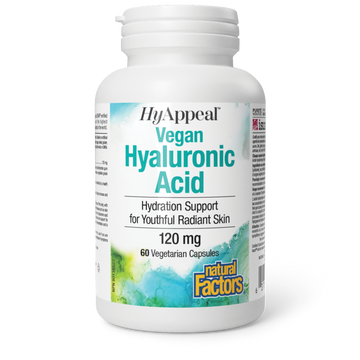 Natural Factors HyAppeal Vegan Hyaluronic Acid 60 Veg. Capsules