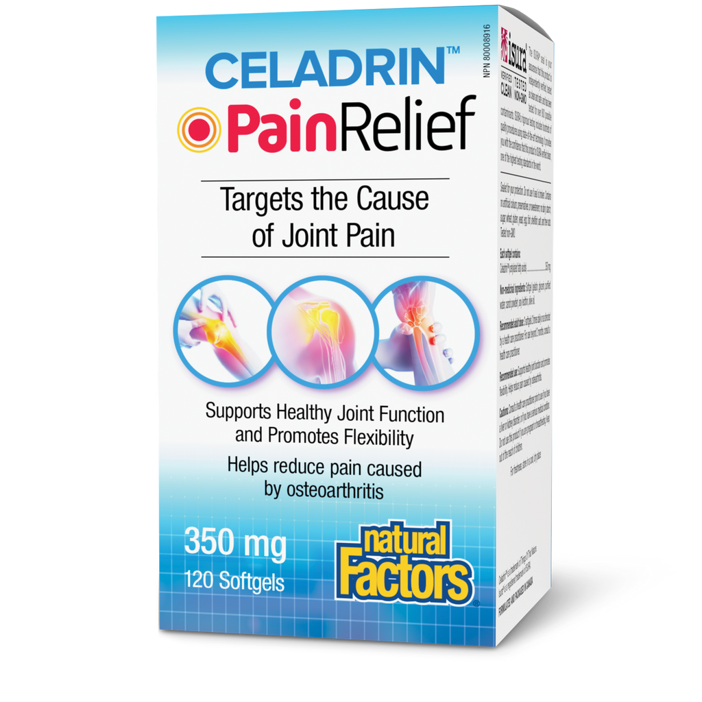 Natural Factors Celadrin PainRelief 120 Softgels