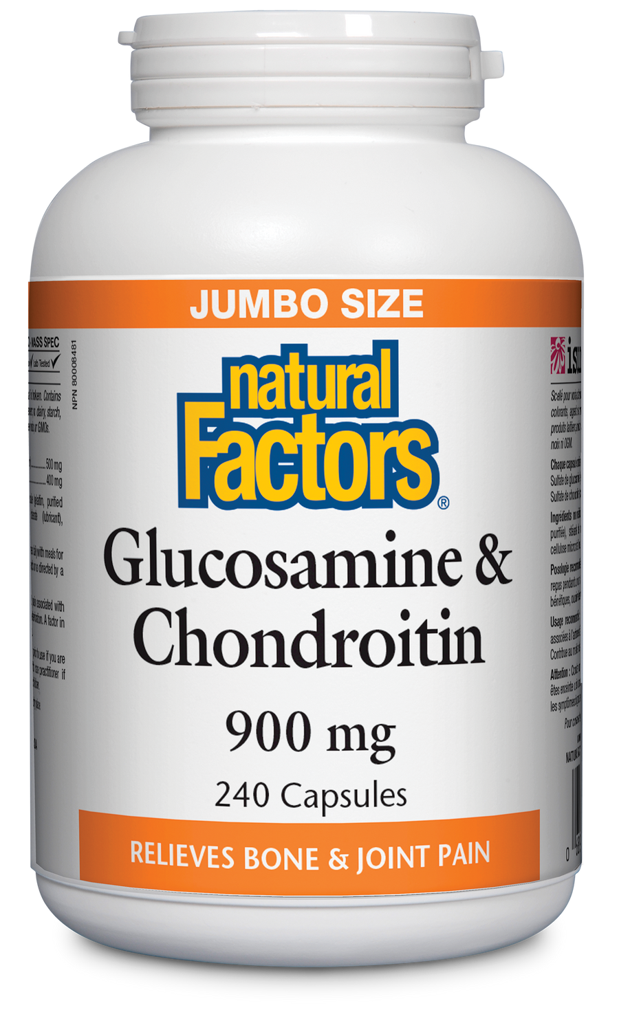 Natural Factors Glucosamine & Chondroitin 240 Capsules