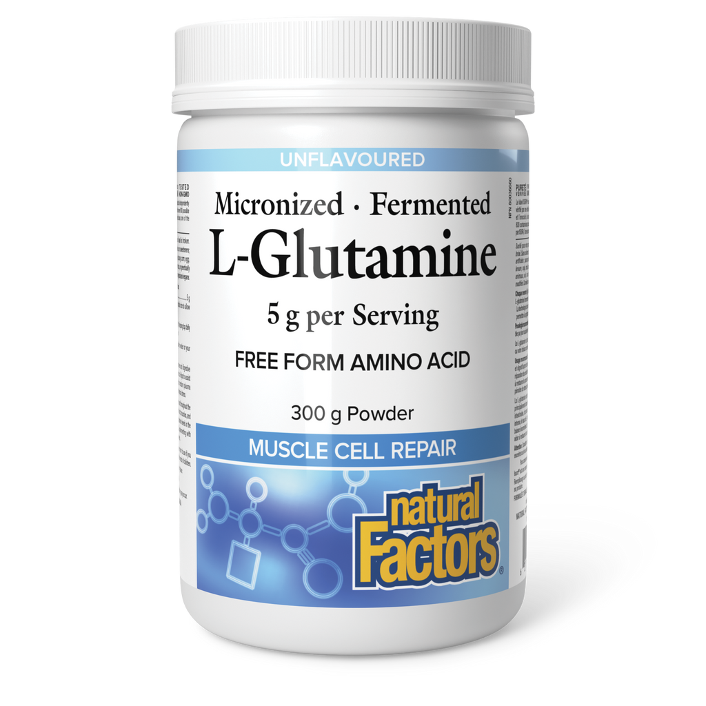 Natural Factors Micronized L-Glutamine 300 g Powder