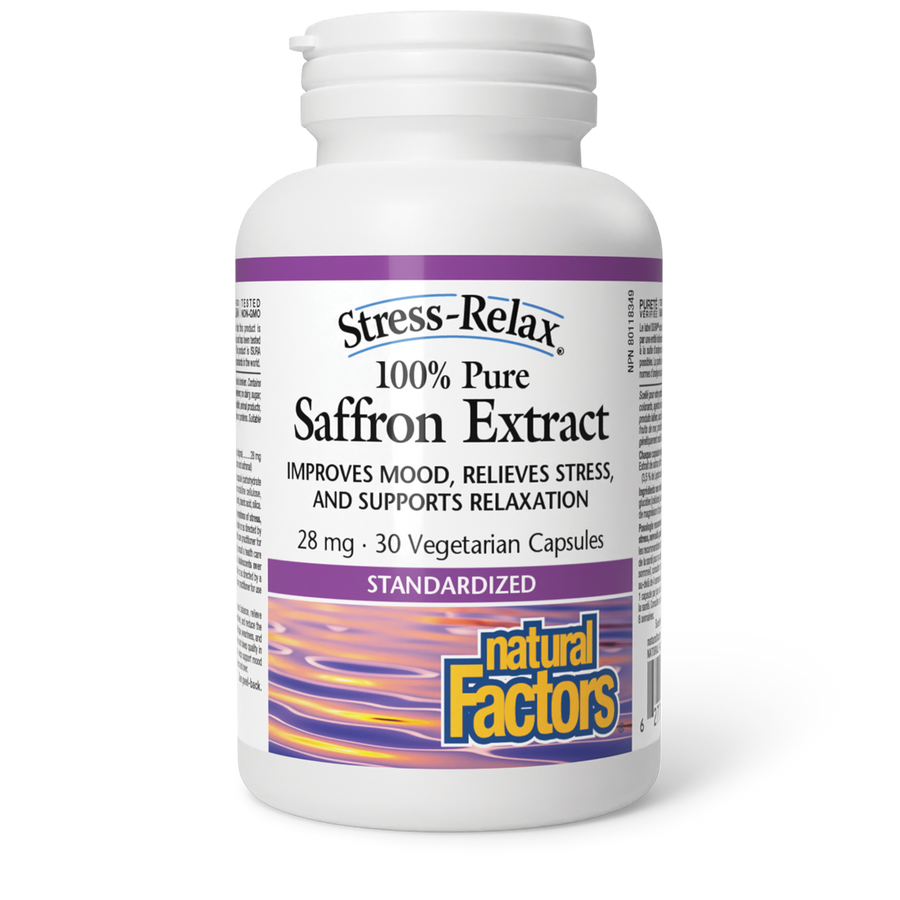 Natural Factors Saffron Extract 100% Pure 28 mg 30 Veg. Capsules