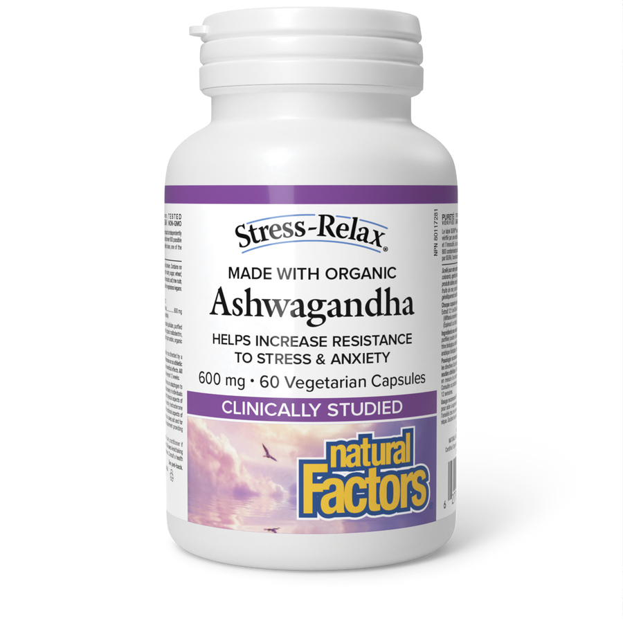 Natural Factors Ashwagandha 600 mg 60 Veg. Capsules