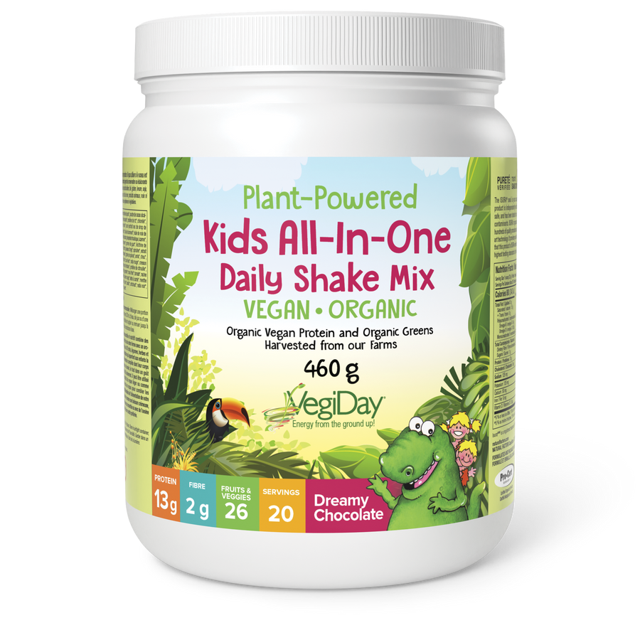 Natural Factors Kids All-In-One Daily Shake Mix Dreamy Chocolate Flavour 460g Powder