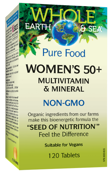 Whole Earth & Sea Women’s 50+ Multivitamin & Mineral 120 Tablets