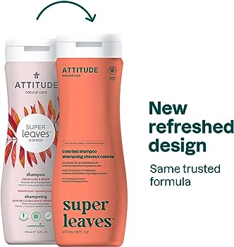 Attitude Super Leaves Science Shampoo Color Care & Repair 473ml