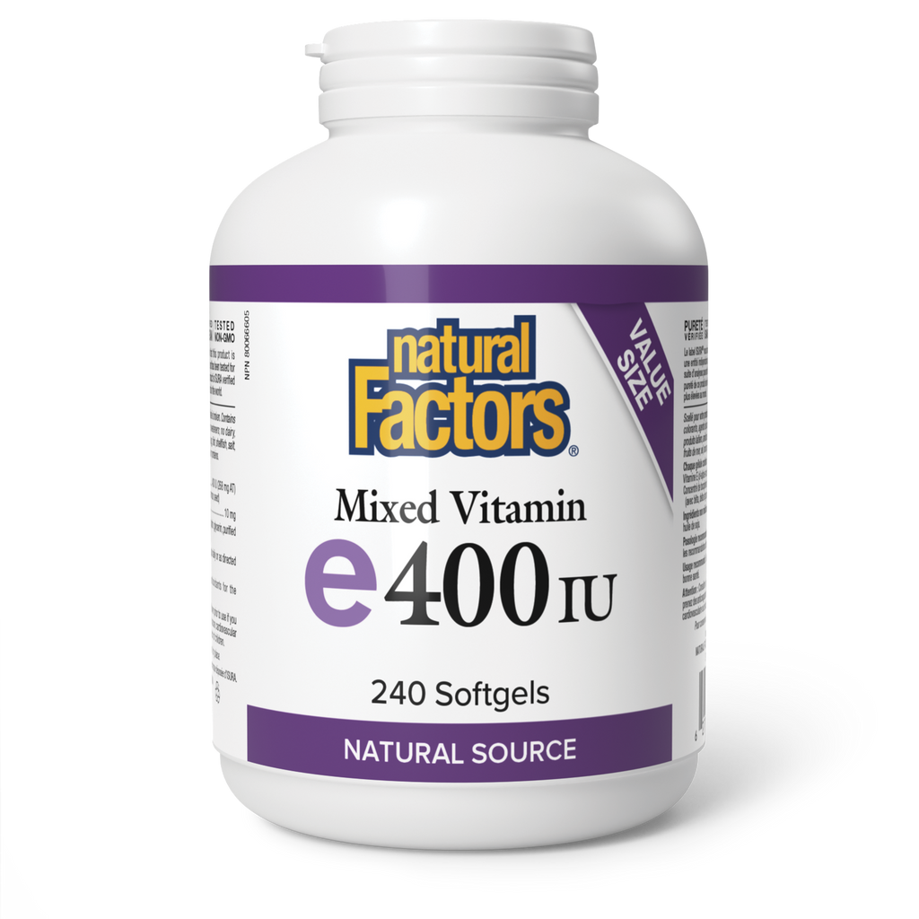 Natural Factors Mixed Vitamin E 400 IU 240 Softgels